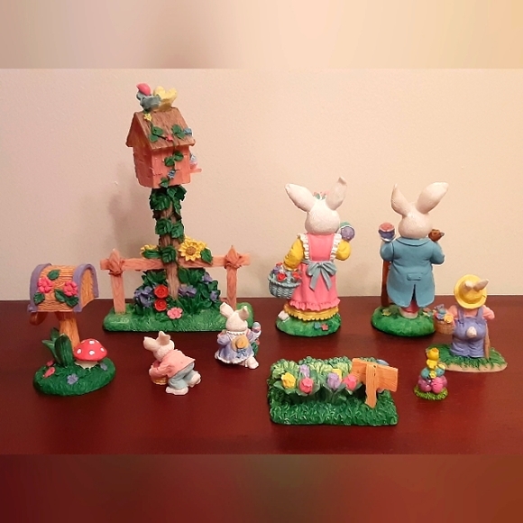 Vintage 9-piece Easter Decor Set - Picture 5 of 6